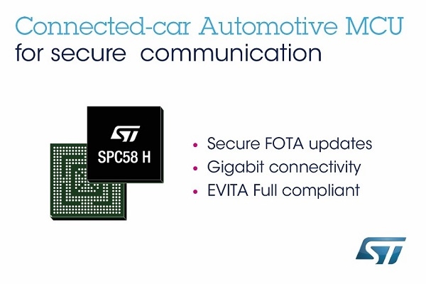 ▲ST마이크로의 차량용 멀티코어 MCU 'SPC58 H' 제품군은 OTA 업데이트를 지원한다./ST마이크로
