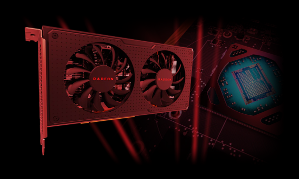 ▲AMD의 '라데온 RX 590' GPU./AMD