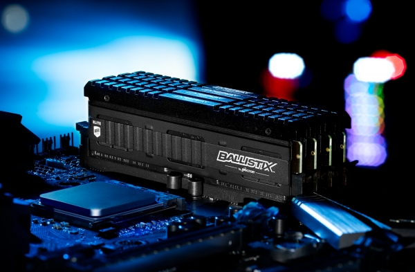 ▲마이크론은 속도를 개선한 벨라스틱스 엘리트(Ballistix Elite) DDR4를 출시했다./마이크론