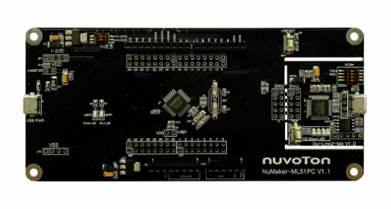누보톤이 저전력 MCU '누마이크로(NuMicro) ML51'을 출시했다. 이를 기반으로 한 개발보드./누보톤