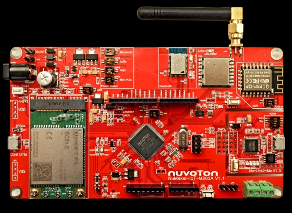NuMicro M261/M262/M263 시리즈 기반 개발보드./누보톤