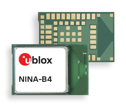 유블럭스가 고정밀 위치 추적, 장거리 통신, 메시 기능 등을 담은 블루투스 저전력(BLE) 모듈 'NINA-B4'를 출시했다./유블럭스
