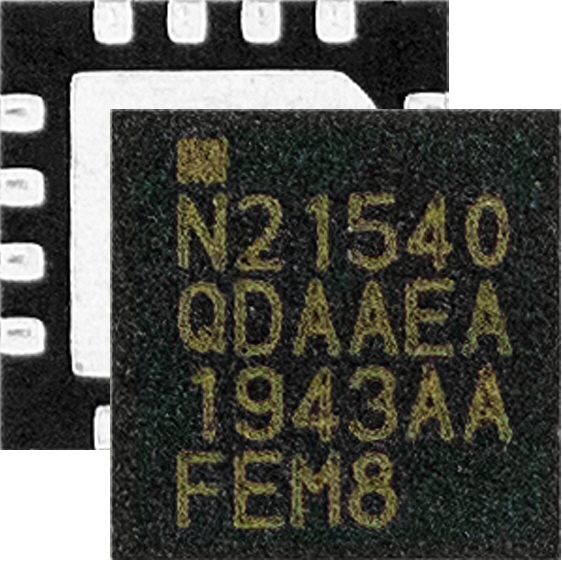 노르딕세미컨덕터가 자사 단거리 무선 RF SoC를 보완하는 RF FEM 'nRF21540'을 출시했다./노르딕세미컨덕터