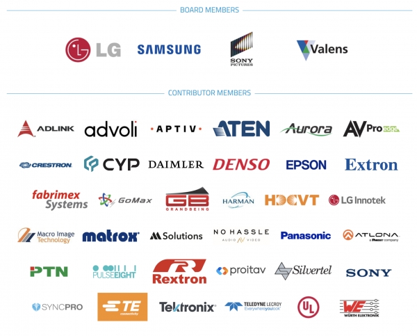 HDBaseT 얼라이언스 주요 회원사. /사진=HDBaseT 얼라이언스 홈페이지