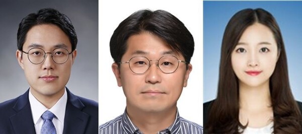 (사진 왼쪽부터) 염봉준 교수, 손정곤 책임연구원, 정아름 박사과정. /사진=한양대