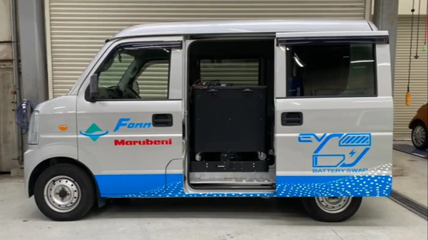 스즈키 미니밴 '에브리'를 전기차로 개조한 모습. /사진=폼