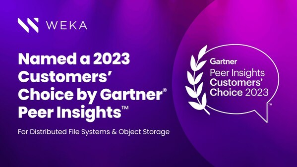 WEKA Recognized as a 2023 Gartner® Peer Insights™ Customers' Choice for ...