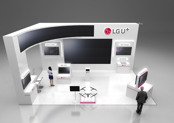 ▲사진은 LG유플러스의 부스 조감도.