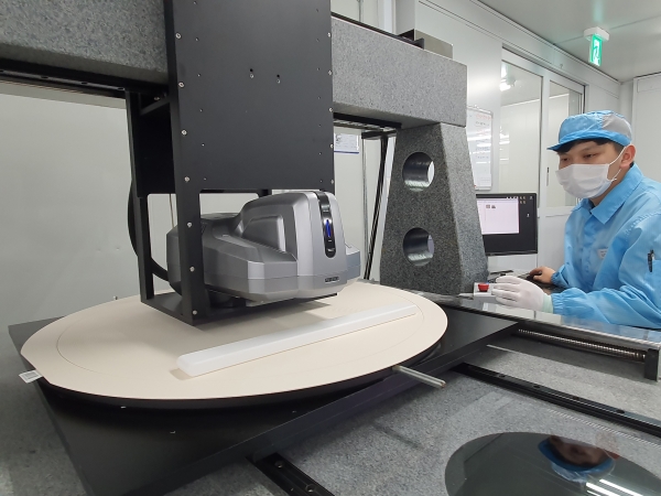 SK엔펄스의 CMP 패드 제조 라인. /사진=SKC