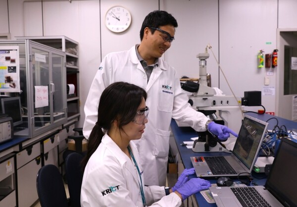 차세대 리튬이차전지의 성능과 안정성을 확보하는 새로운 리튬 복합소재를 개발한 화학연 이차전지 연구팀./사진=한국화학연구원