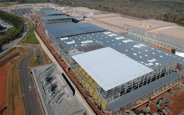 ▲SK온의 미국 조지아주 공장. /사진=SK온