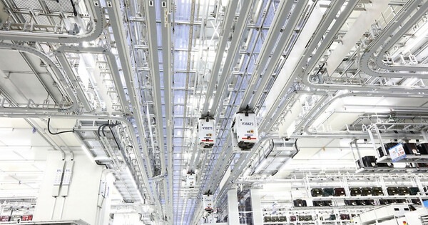 삼성전자 평택캠퍼스 내 OHT. /사진=삼성전자