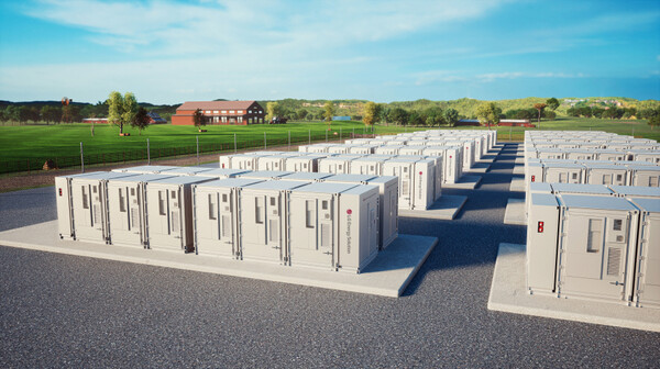 ▲LG에너지솔루션 전력망용 ESS 배터리 컨테이너 제품.