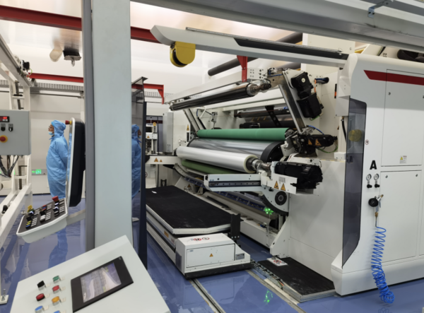 금속박 생산 공정. /사진=지에메이 테크놀로지