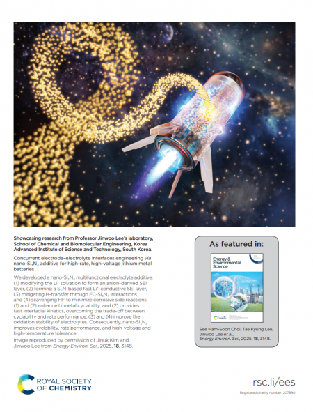 에너지 분야 학술지 '에너지 앤 인바이런멘탈 사이언스' 속 뒷표지 이미지. /자료=한국연구재단