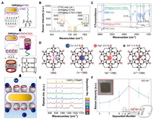 세슘 이온 선택적 검출 원리 및 성능 개요도. /자료=금오공대